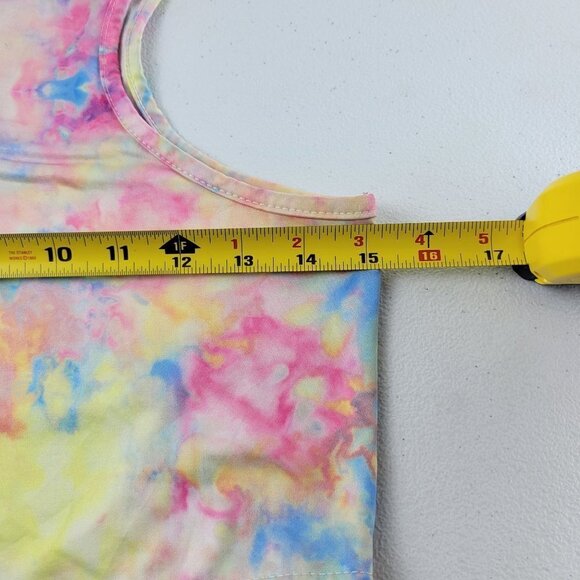 Unif Tie Dye Muscle Tank Crop Top Stretch Sleeveless Lightweight Medium Womens - Picture 6 of 8